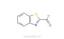 CAS:6639-57-2_苯并噻唑-2-甲醛的分子结构