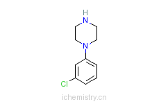 CAS:6640-24-0_1-(3-氯苯基)哌嗪的分子结构