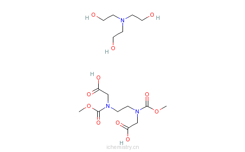 CAS:66558-66-5_乙二胺四乙酸三乙醇胺盐的分子结构