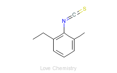 CAS:66609-04-9_2-乙基-6-甲基苯基硫代异氰酸酯的分子结构