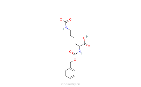 CAS:66845-42-9_N-苄氧羰基-N'-叔丁氧羰基-L-赖氨酸的分子结构