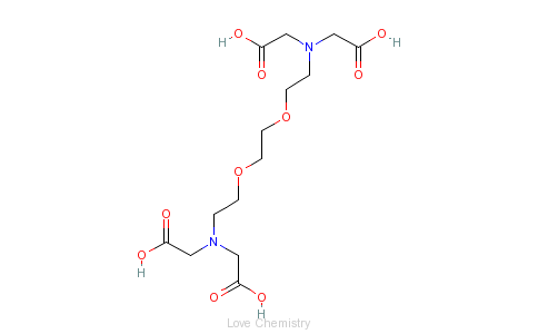 CAS:67-42-5_乙二醇双(2-氨基乙基醚)四乙酸的分子结构