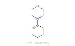 CAS:670-80-4_1-吗啉基-1-环己烯的分子结构