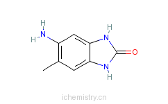 CAS:67014-36-2_5-氨基-6-甲基苯并咪唑酮的分子结构