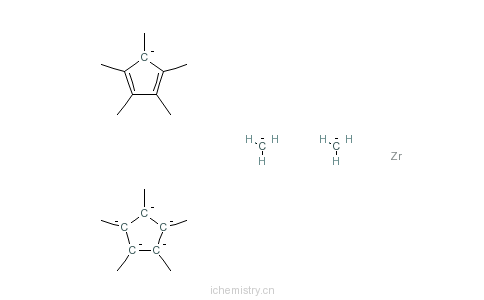 CAS:67108-80-9_双(五甲基环戊二烯)二甲基锆的分子结构