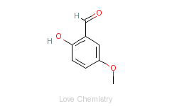 CAS:672-13-9_2-羟基-5-甲氧基苯甲醛的分子结构
