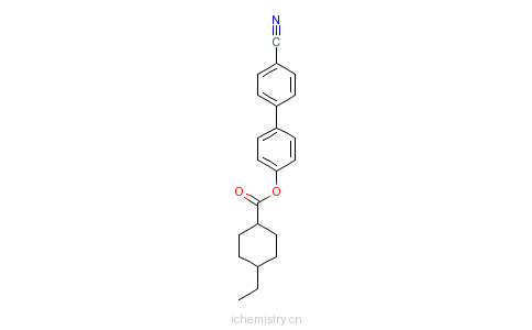 CAS:67284-56-4_反-4-乙基环己基甲酸-4'-氰基-1,1'-联苯-4-酯的分子结构