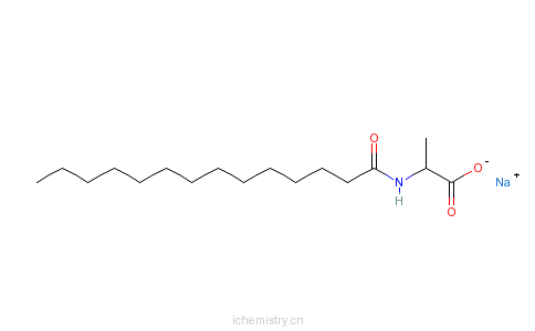 CAS:67395-95-3_N-十四碳酰基-L-丙氨酸钠的分子结构