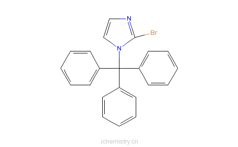 CAS:67478-47-1_2-溴-1-三苯甲基-1H-咪唑的分子结构