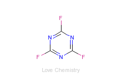 CAS:675-14-9_三聚氟氰的分子结构