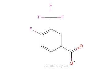 CAS:67515-55-3_4-氟-3-(三氟甲基)苯甲酸的分子结构