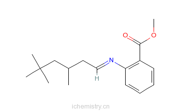 CAS:67801-42-7_2-[(3,5,5-三甲基亚己基)氨基]苯甲酸甲酯的分子结构