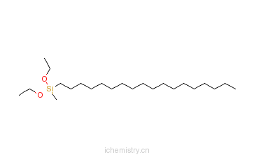 CAS:67859-75-0_甲基十八烷基二乙氧基硅烷的分子结构