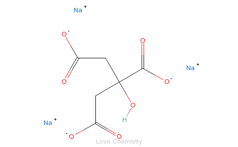 CAS:68-04-2_柠檬酸钠的分子结构