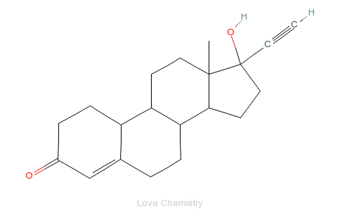 CAS:68-22-4_炔诺酮的分子结构