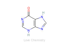CAS:68-94-0_次黄嘌呤的分子结构