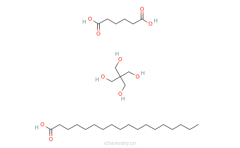 CAS:68130-34-7_己二酸与2,2-二(羟甲基)-1,3-丙二醇十八烷酸酯的分子结构