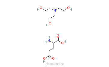 CAS:68187-29-1_N-椰子酰-L-谷氨酸衍生物与三乙醇胺盐的化合物的分子结构