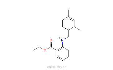 CAS:68228-09-1_2-[[[2,4(或3,5)-二甲基-3-环己烯-1-基]甲基]氨基]苯甲酸乙酯的分子结构