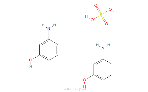 CAS:68239-81-6_3-氨基苯酚硫酸盐的分子结构