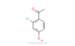 CAS:68301-59-7_4-羟基-2-氯苯乙酮的分子结构