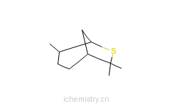 CAS:68398-18-5_4,7,7-׻-6-[3.2.1]Ӣƣ4,7,7-trimethyl-6-Thiabicyclo[3.2.1]octaneķӽṹ