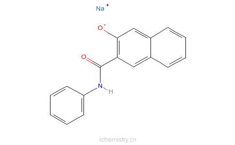 CAS:68556-06-9_3-羟基-N-苯基-萘酰胺单钠盐再的分子结构