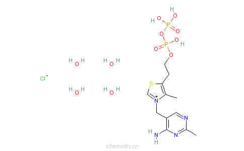 CAS:68684-55-9_四水合辅羧酶的分子结构