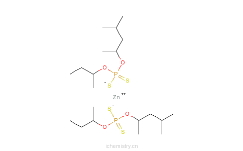CAS:68784-31-6_二硫代磷酸-O,O-二(仲丁基和1,3-二甲基丁基)混合酯锌盐的分子结构