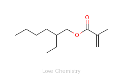 CAS:688-84-6_甲基丙烯酸2-乙基己酯的分子结构