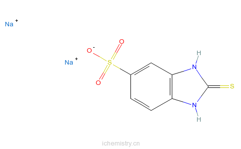 CAS:68994-94-5_2,3-二氢-2-硫代-1H-苯并咪唑-5-磺酸二钠盐的分子结构