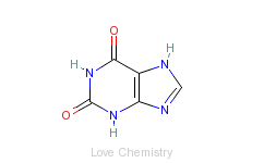 CAS:69-89-6_黄嘌呤的分子结构