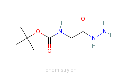 CAS:6926-09-6_Boc-甘氨酸酰肼的分子结构