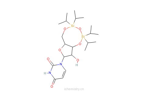 CAS:69304-38-7_3',5'-O-(1,1,3,3-四异丙基-1,3-二硅氧烷)尿苷的分子结构