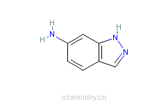 CAS:6967-12-0_6-氨基吲唑的分子结构