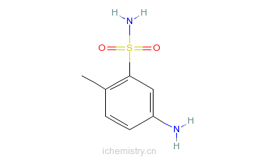 CAS:6973-09-7_3-氨基-6-甲基苯磺酰胺的分子结构
