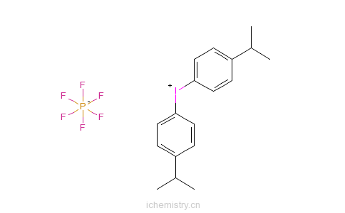 CAS:69842-76-8_双(4-异丙基苯基)碘�f六氟磷酸盐的分子结构
