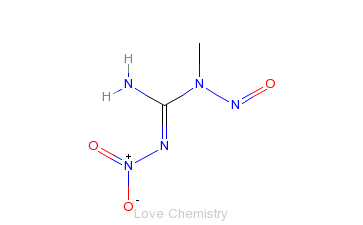 CAS:70-25-7_1-甲基-3-硝基-1-亚硝基胍的分子结构