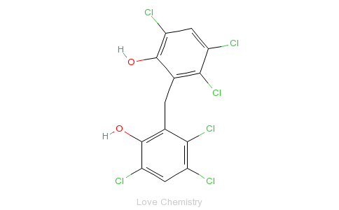 CAS:70-30-4_六氯芬的分子结构