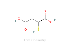 CAS:70-49-5_巯基丁二酸的分子结构