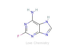 CAS:700-49-2_2-氟-6-氨基嘌呤的分子结构