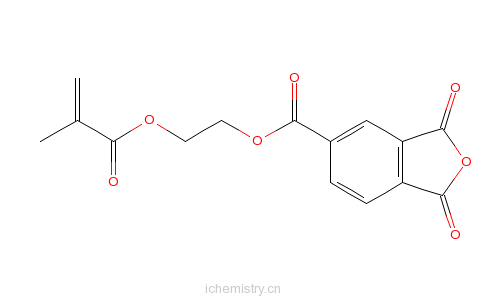 CAS:70293-55-9_4-甲基丙烯酰氧基偏苯三酸酐的分子结构