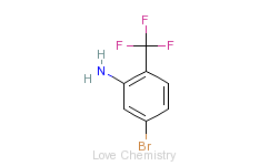 CAS:703-91-3_5-溴-2-(三氟甲基)苯胺的分子结构