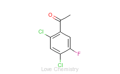 CAS:704-10-9_2,4-二氯-5-氟苯乙酮的分子结构