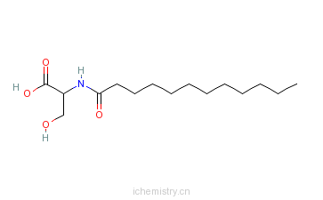 CAS:70609-64-2_N-十二碳酰-L-丝氨酸钠的分子结构