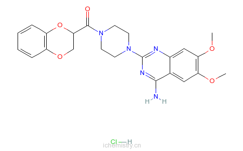 CAS:70918-01-3_盐酸多沙唑嗪的分子结构