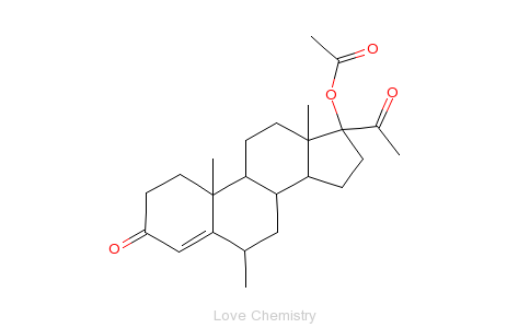 CAS:71-58-9_安宫黄体酮的分子结构