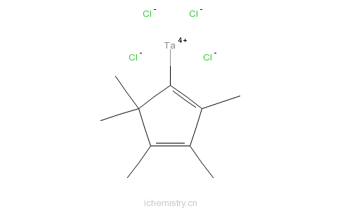 CAS:71414-47-6_五甲基环戊二烯基四氯化钽(V)的分子结构
