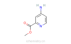 CAS:71469-93-7_4-氨基吡啶-2-甲酸甲酯的分子结构