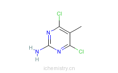 CAS:7153-13-1_2-氨基-4,6-二氯-5-甲基嘧啶的分子结构